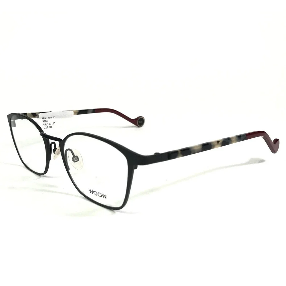 WOOW Eyeglasses Frames Hey You 2 Col.9201 Black Red Gray Tortoise 49-18-137